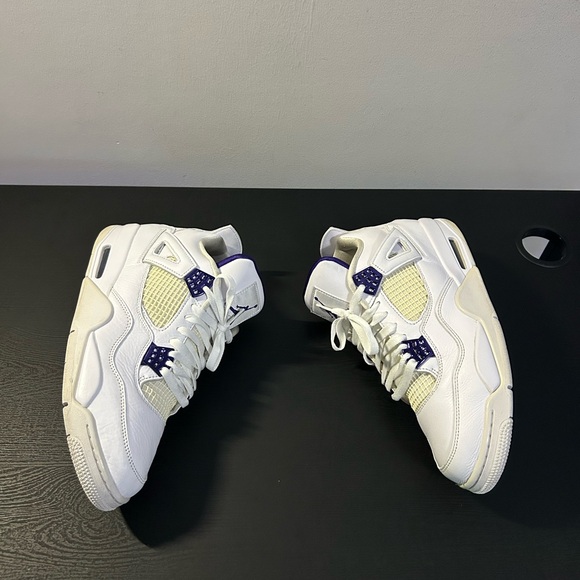 Jordan White and Purple Sneakers